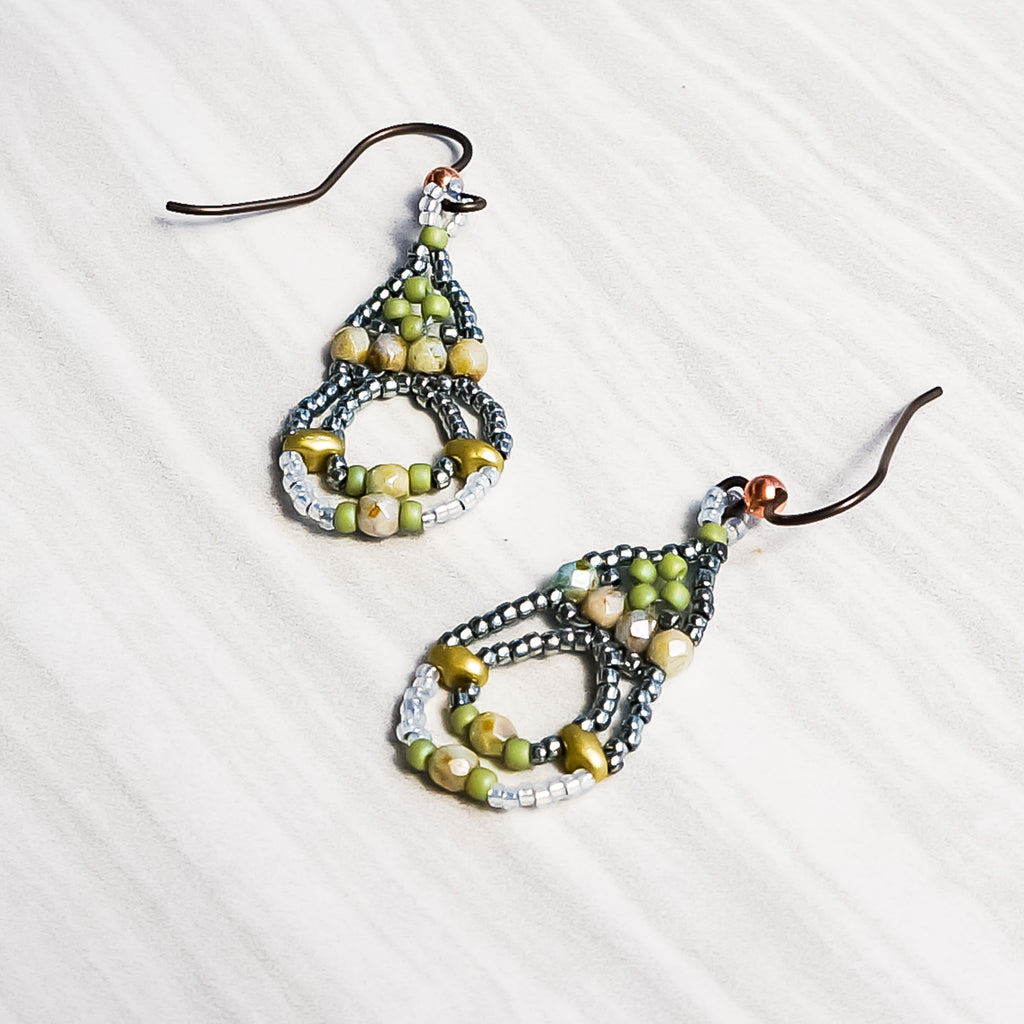 Mini bead kit - Garden Gate Earrings