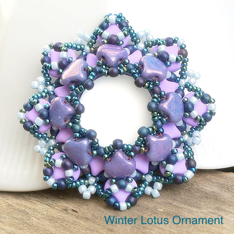Winter Lotus Ornament Kit & Pattern