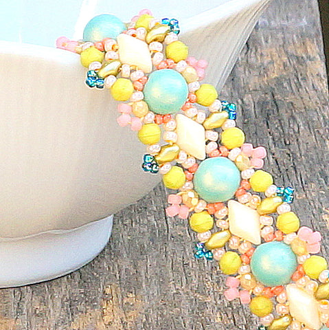 mini bead kit - Textured Borders Bracelet