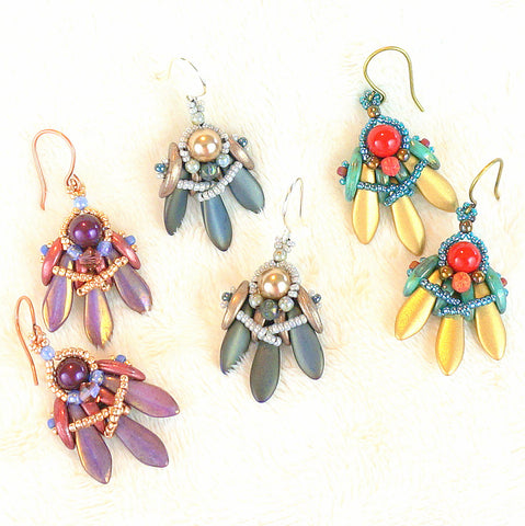 mini bead kit - tripoli earrings